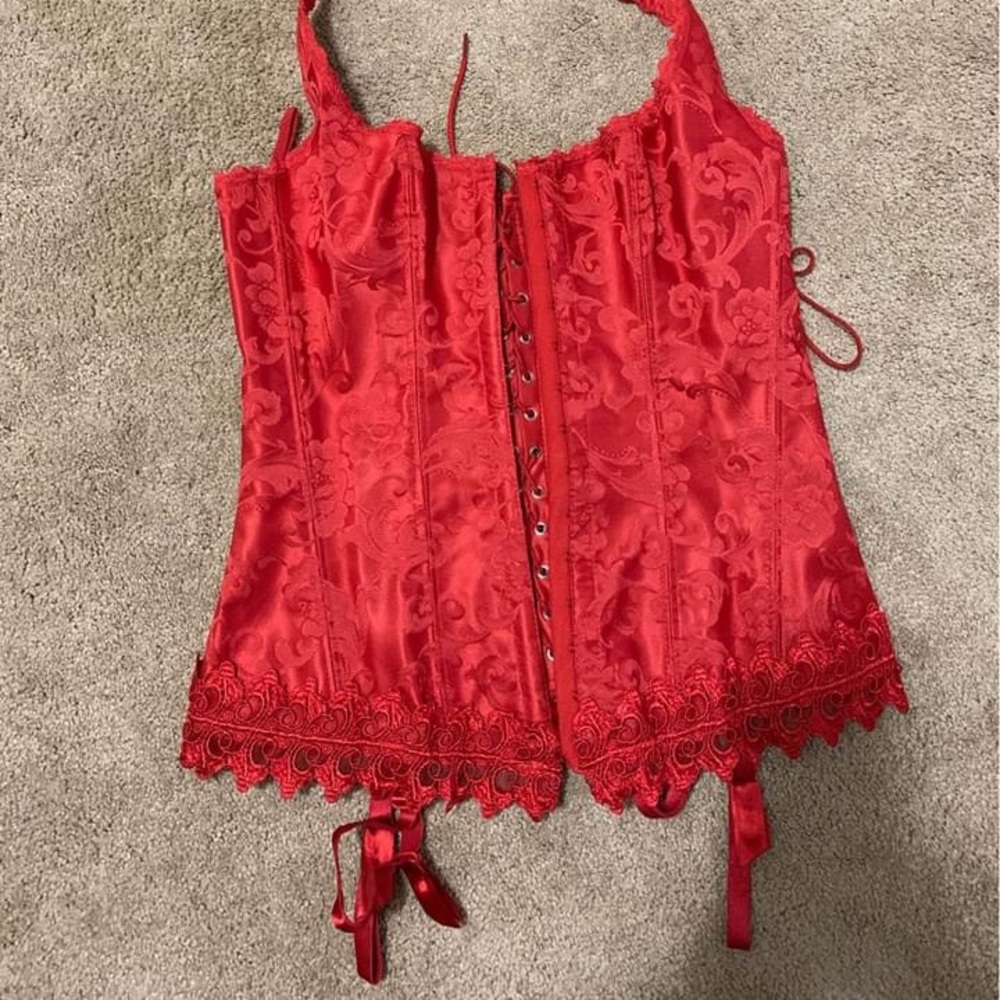 NWOT! Red Halter Corset - Halloween Costume